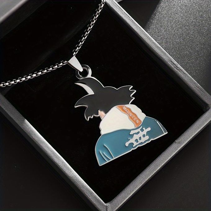 Collier Pendentif Goku Dragon Ball Z - Chaîne 60cm En Alliage - Cadeau Parfait Pour Fan D'anime, Cosplay Et Jeu De Rôle