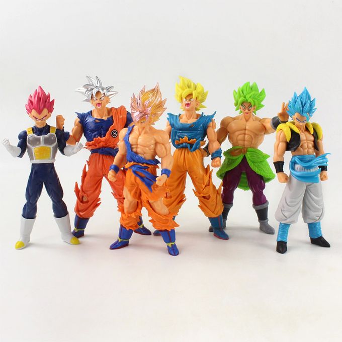 Generic Figurines Dragon Ball Z , GK Goku, SON DBZ Gohan, Vegeta 6pcs/lot à  prix pas cher