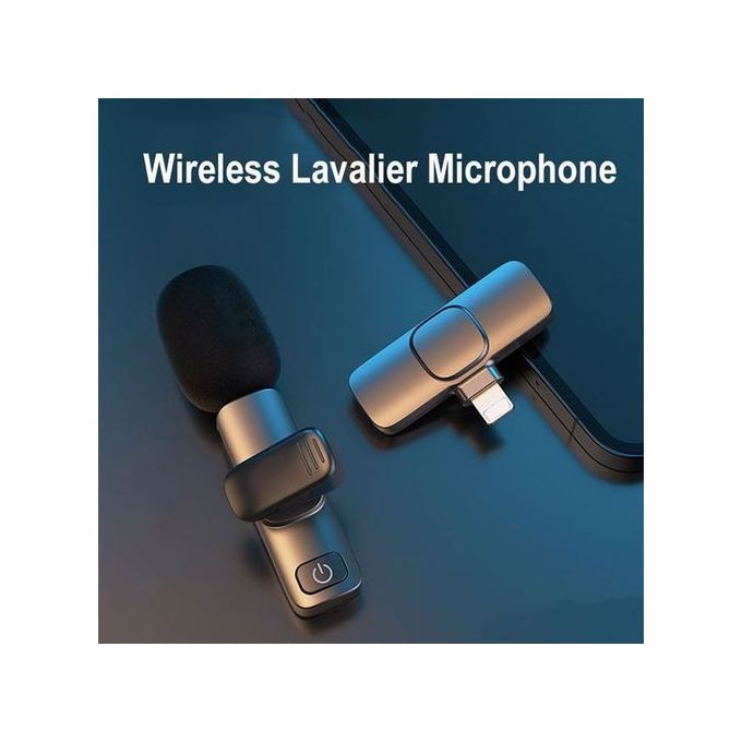 Generic Microphone Cravate Sans Fils Lavalier ,1 Émetteur & 1 Récepteur +  Adaptateur USB Vers Type C Offert - Prix pas cher