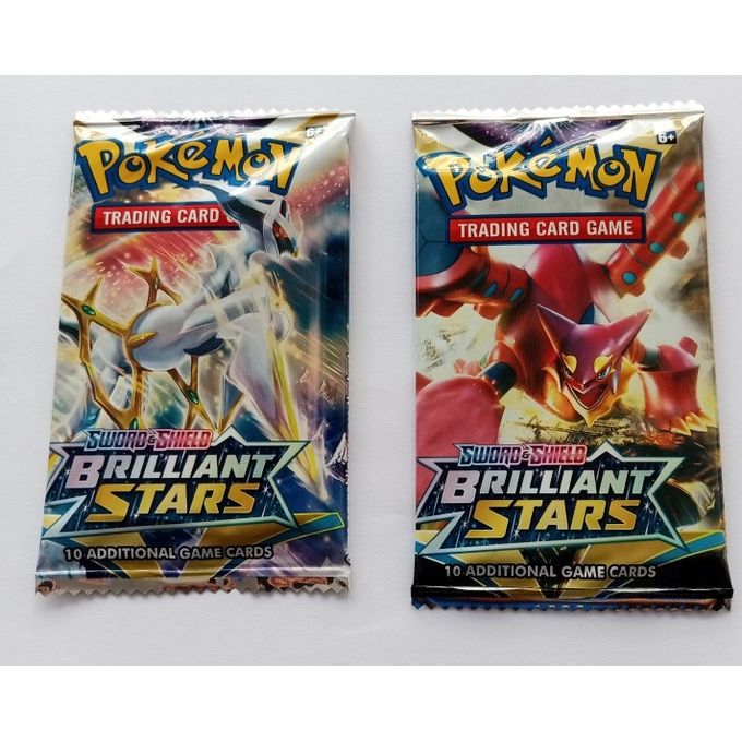 Pokemon Brilliant Stars Carte Pokémon Booster Packs x2 - Nouvelle Carte  Vstar et Vmax à prix pas cher