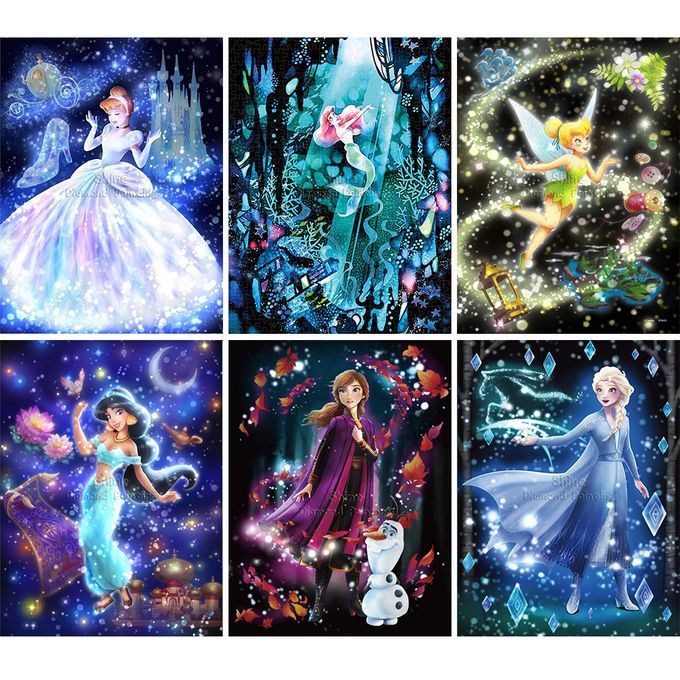 Diamond painting des princesses fini et protection du DP 