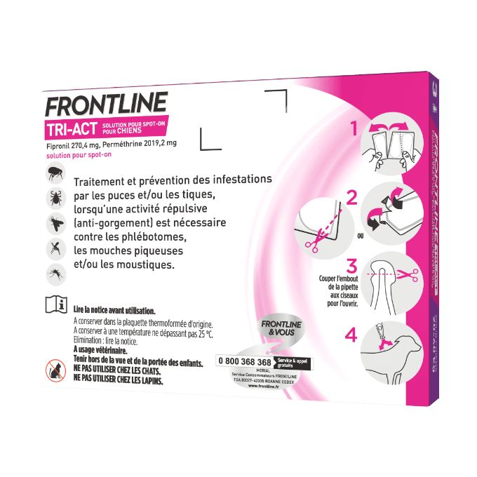 Frontline Tri Act Spot On Grand Chien 40 Kg 3 Pipettes A Prix Pas Cher Jumia Maroc