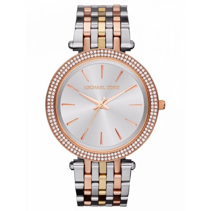 Montres De Luxe Femme  Or Rose Argenté Cuir  Or Et Argent  Michael Kors