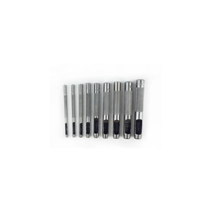 Qianyu Lot De 6 Poinçons Ronds Pour Cuir - Acier Creux, 1,5mm à 4mm, Pour Bracelets, Tissu, Papier