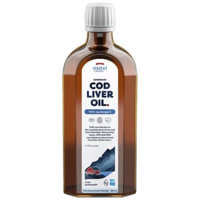 Huile de Foie de Morue (Cod Liver Oil) de 30 ml - 100% Naturelle - Hemani