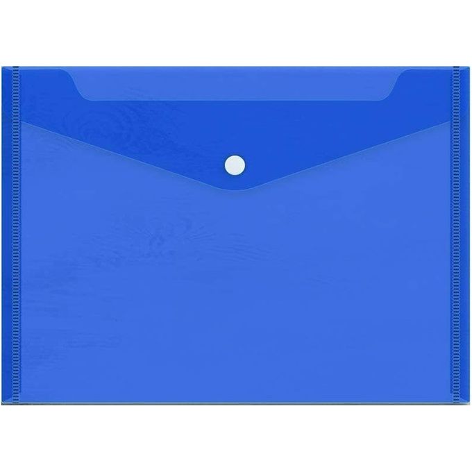 Chemise - Pochette identité Plastique Bleue - Lot de 100