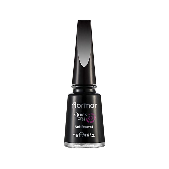 Flormar Quick Dry Nail Enamel-black Minimalism