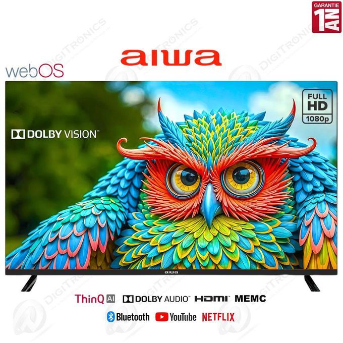 Aiwa Smart TV 43" WebOS TV - Bluetooth™ - HDR™ - Dolby Vision™ - Récepteur Intégré