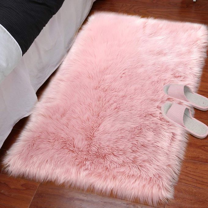 Generic Tapis Fourrure ( 170x60cm ) Rose Décoration à prix pas