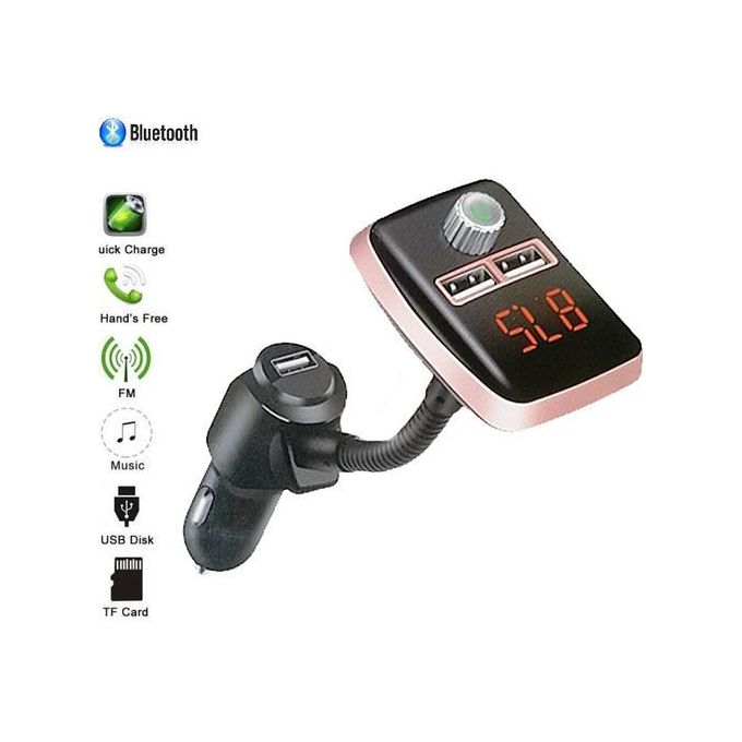 Acheter Kit Bluetooth pour voiture, transmetteur FM, casque mains libres,  écouteurs, appel privé, lecteur MP3, récepteur Audio, USB PD, charge rapide