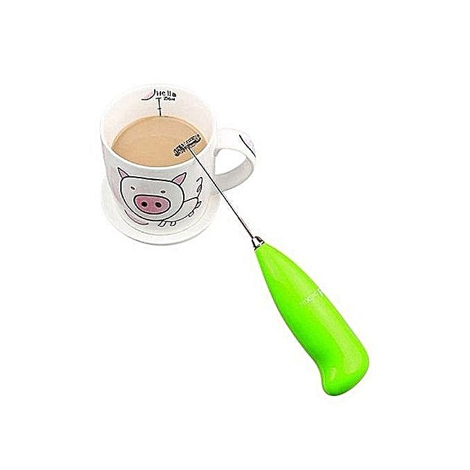 Generic Mini fouet électrique mélangeur main perceuse vert pour café lait  mousseur à prix pas cher