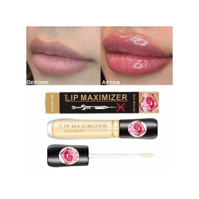 Kiss Beauty LIP MAXIMIZER, Huile à effet volumisant instantané pour les lèvres