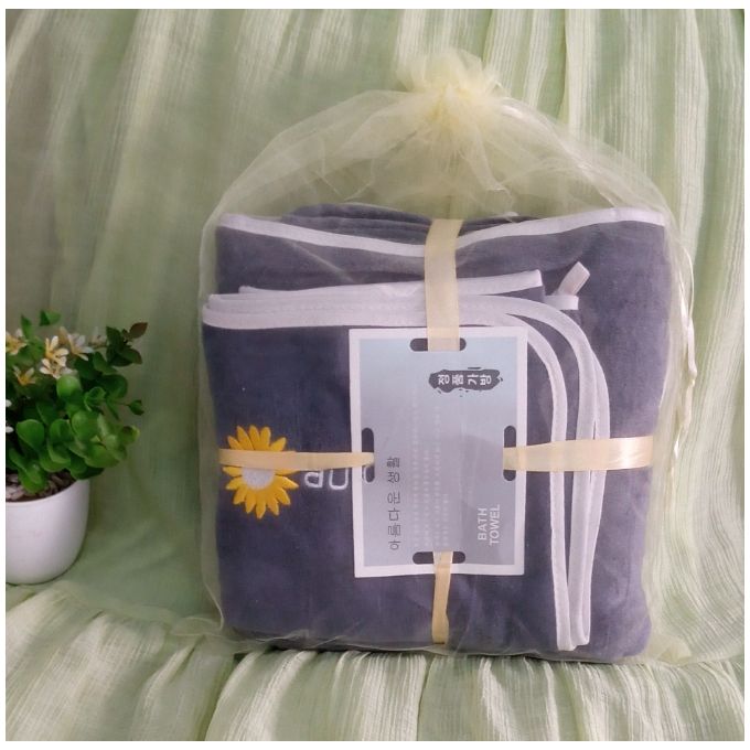 Pack de 2 serviettes de bain Grises