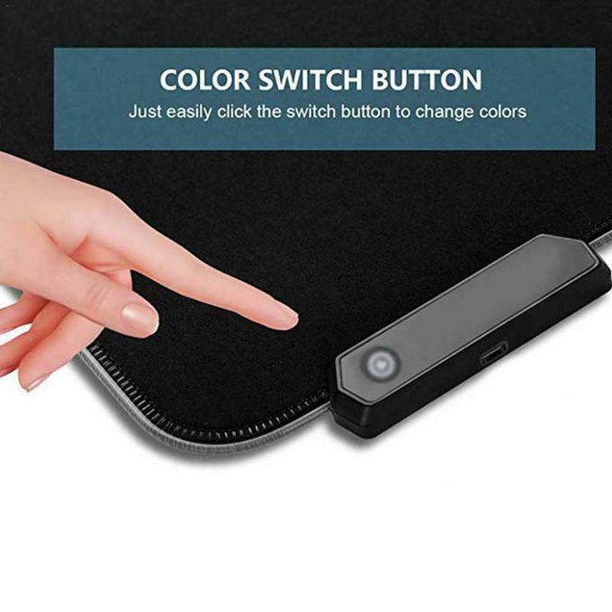800 x 300mm Surface antidérapante pour Les Joueurs de l’Ordinateur PC et du Mac RGB Tapis de Souris Gaming XXL LED Lumineuse Tapis de Souris Multicolore 11 Modes Noir Blood Sang TITANWOLF
