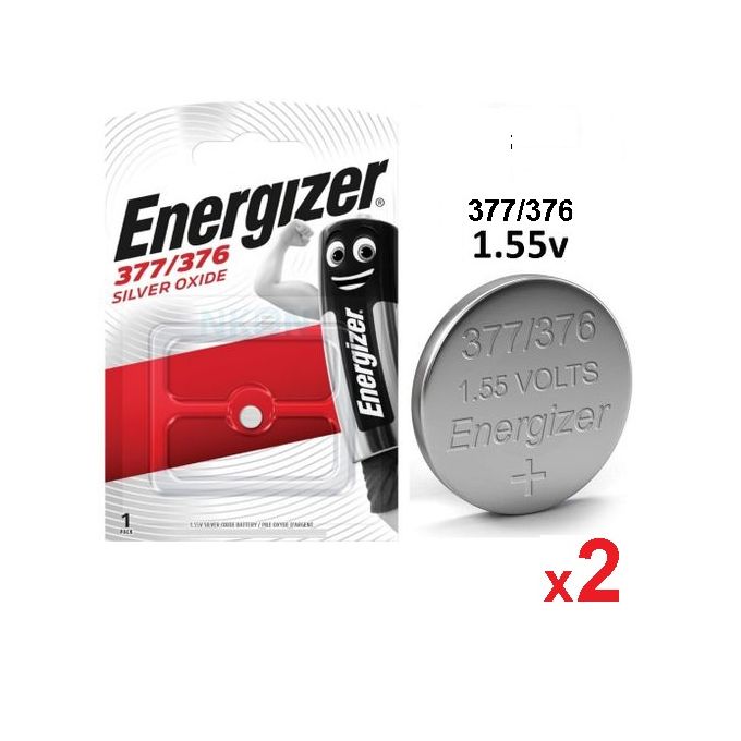 Energizer Batterie 377 / 376 1.55 V Silver Oxide , Pile Bouton