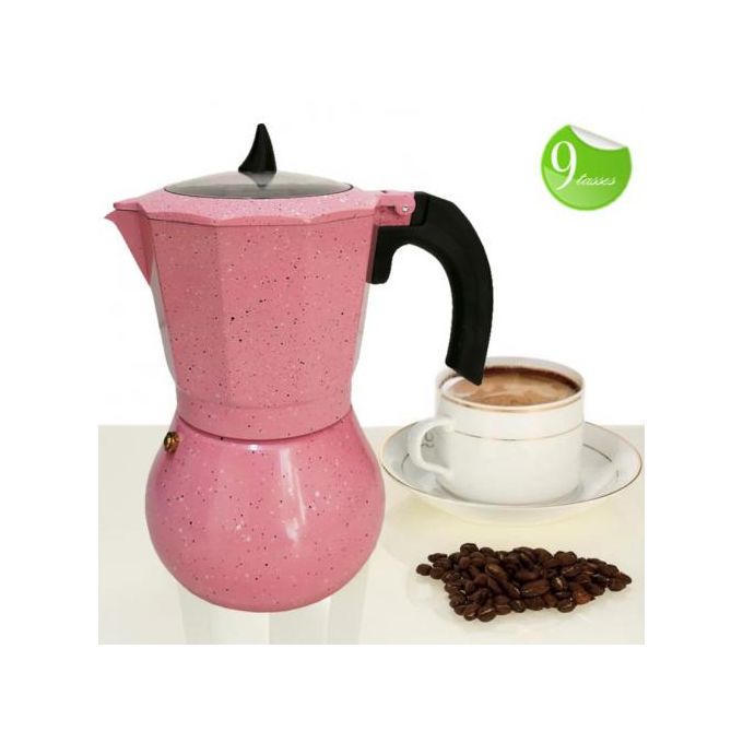 Best Mark Cafetière expresso en aluminium Best Mark 9 tasses-Rose