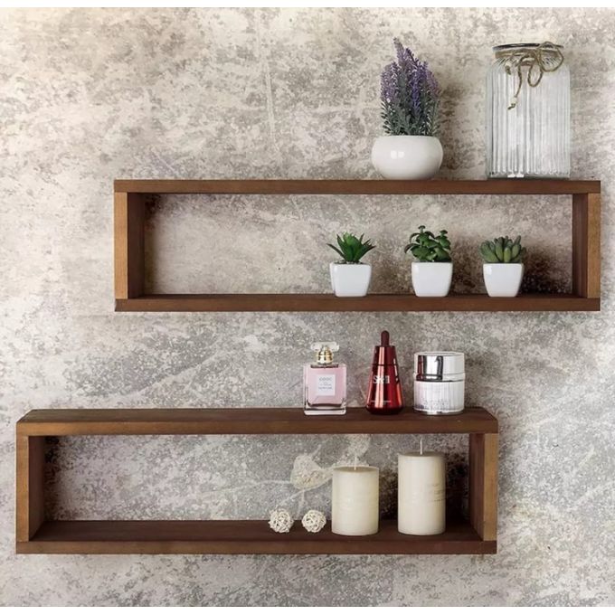 étagères Murale en Bois (2pcs)