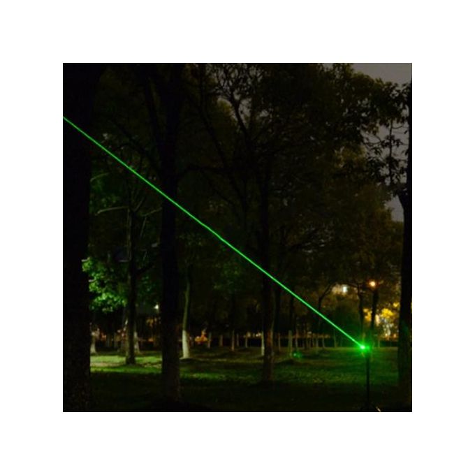 Generic Ultra Puissant Pointeur laser Vert 1mw 532nm+clé de sécurité  +batterie+chargeur à prix pas cher