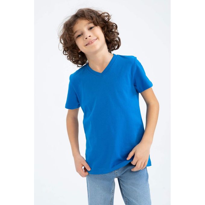 Defacto Boy Regular Fit V Neck Short Sleeve T-Shirt