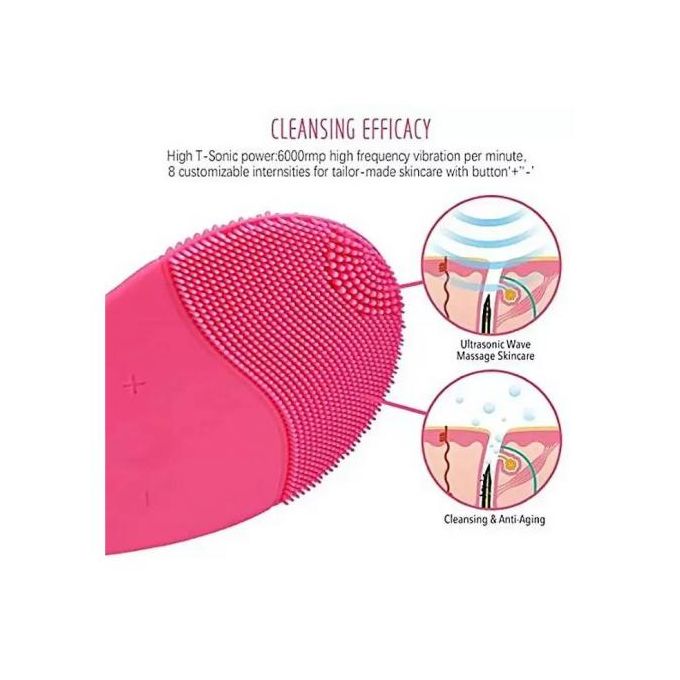 FACE WAVE - Brosse nettoyante visage en silicone - Masseur sonique