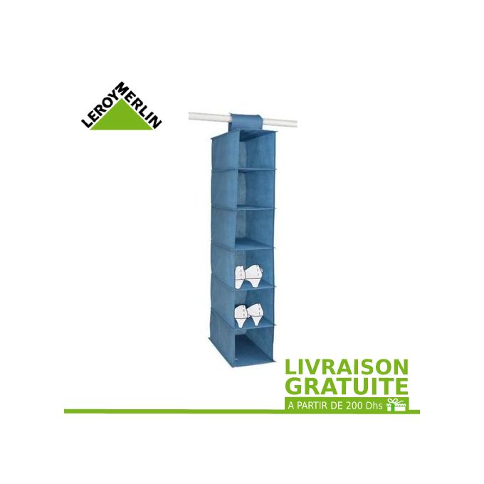 Leroy Merlin Etagere A Suspendre Chaussures 6 Cases Tissu