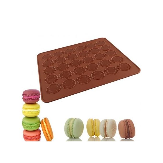 Tapis en silicone pour macarons 39.5 x 29.5 cm pour des macarons