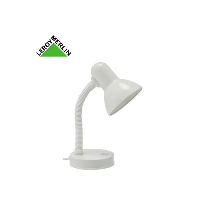 Lampe De Bureau E27 à Poser Buro Blanc Garantie 2 Ans Chevet