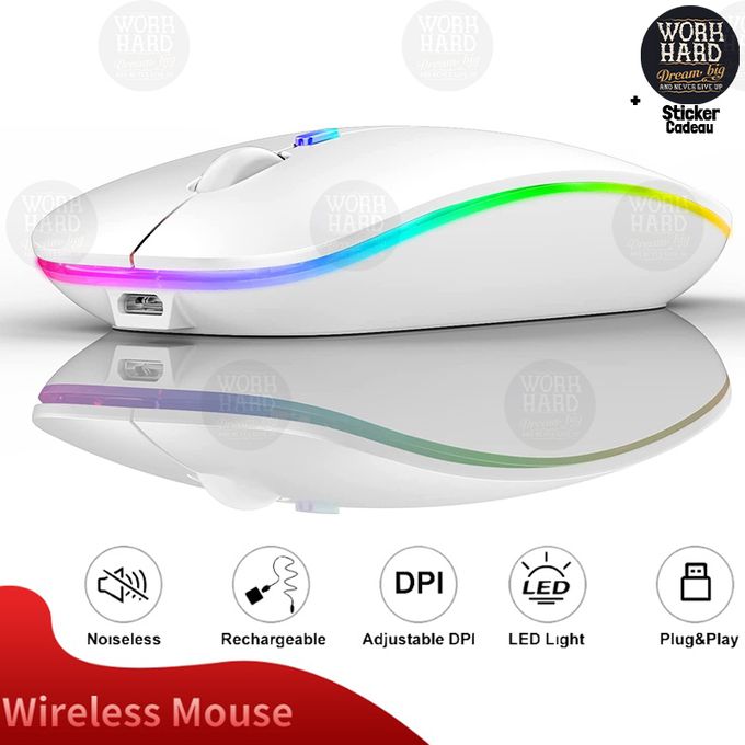 Souris sans fil, souris d'ordinateur ATTOE 5 DPI réglables 6