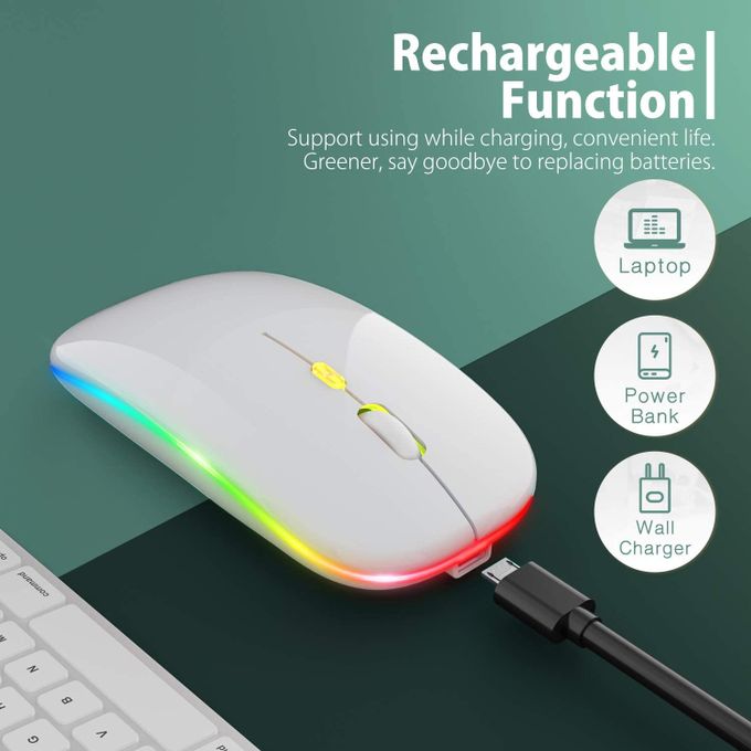 Souris sans fil, souris d'ordinateur ATTOE 5 DPI réglables 6