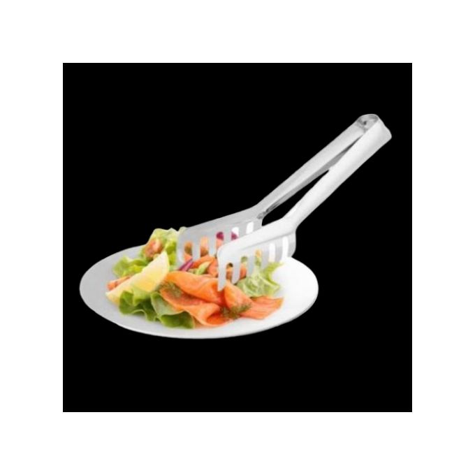 1pc pince à salade en acier inoxydable pince à nourriture robuste pince de  service de buffet argent 