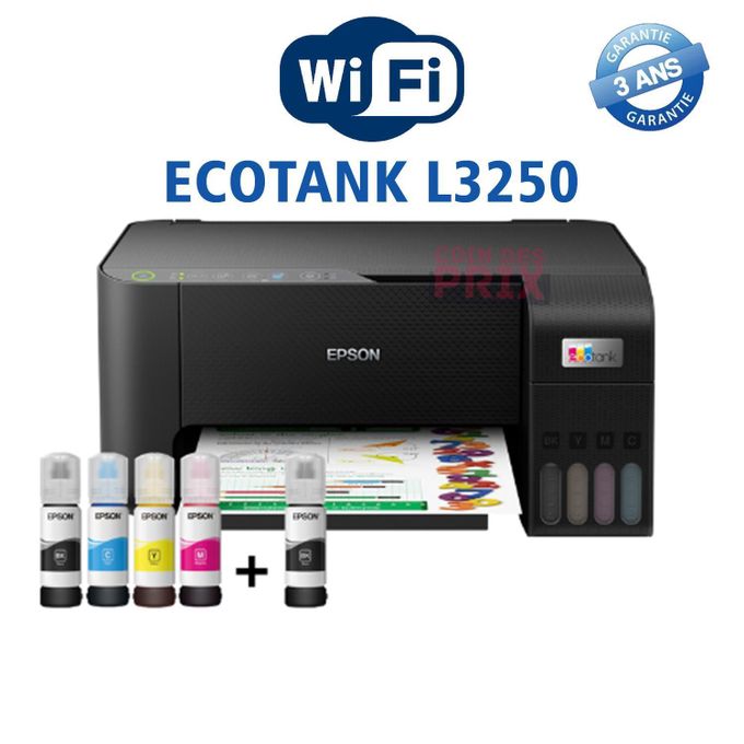 Epson EcoTank L3250 Imprimante WiFi multifonction à réservoirs rechargeables