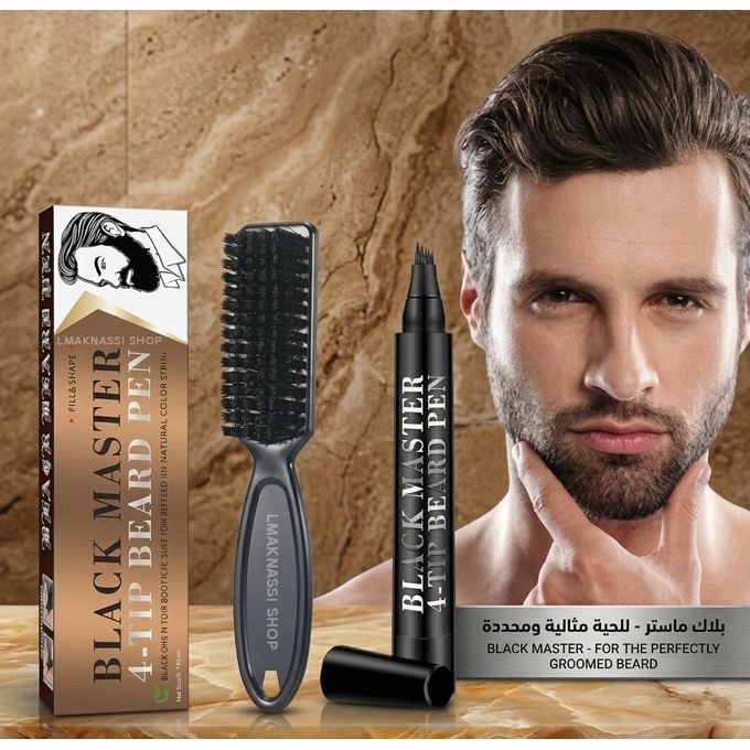 Generic stylo à barbe à 4 pointes black master -Stylo de Remplissage de ...