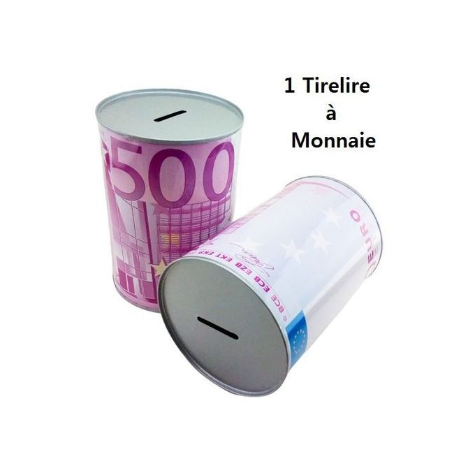 Generic Tirelire à Monnaie en Métal sous forme de boîte cylindre , décorée  Par l'image à prix pas cher