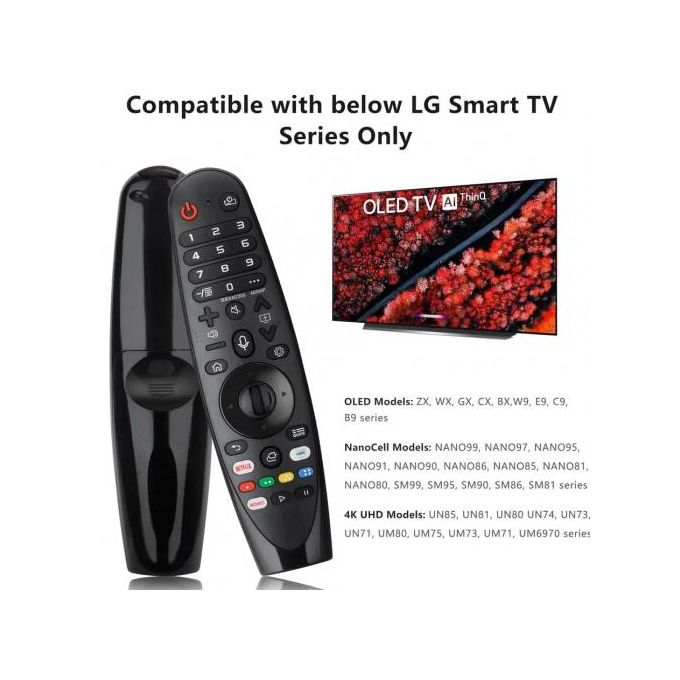 Generic Télécommande de Remplacement Fonctionne avec Toutes Les télévisions  LG Smart TV à prix pas cher