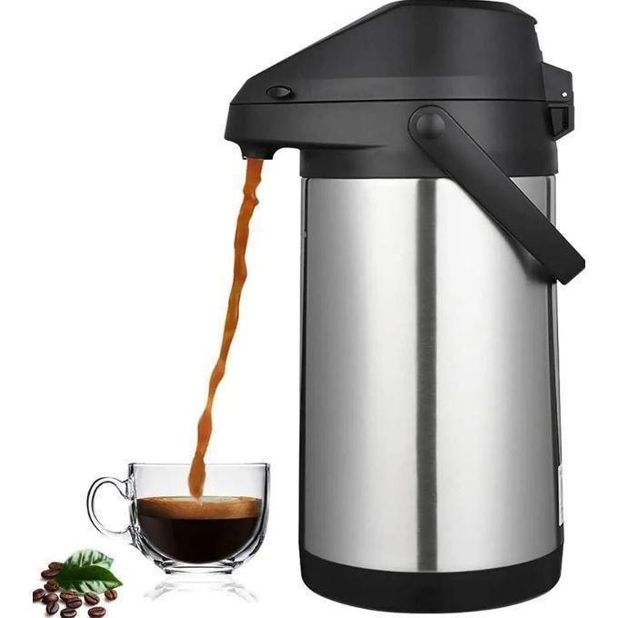 Carafe Thermique 1L Motif Floral Rétro – Acier Inox 316 + Poignée Bois – Infuseur Thé & Café Inclus