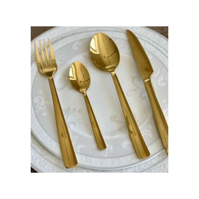 Lot De 24 Couverts Inox - Fourchettes, Cuillères, Couteaux - Occasion