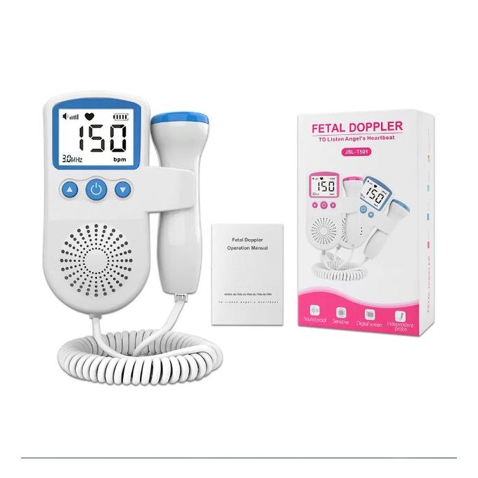 Moniteur de fréquence Cardiaque fœtale Doppler, Moniteur de Rythme  Cardiaque pour bébé, stéthoscope d'écoute à Domicile, fréquence Cardiaque  pour