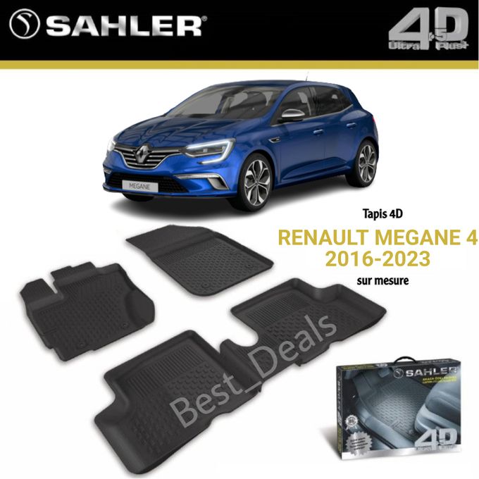 Generic Tapis 4D Renault Mégane 4 sur mesure exacte sans odeur imperméable  antidérapant à prix pas cher