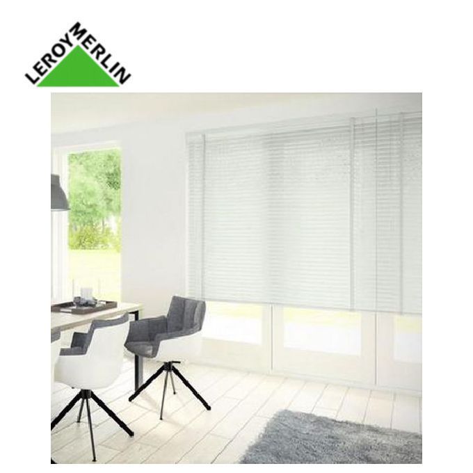 Leroy Merlin Store Venitien Pvc Blanc Portland Larg 100cm X