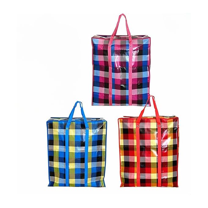3pcs Grands sacs en Plastique de rangement réutilisables pour vêtements
