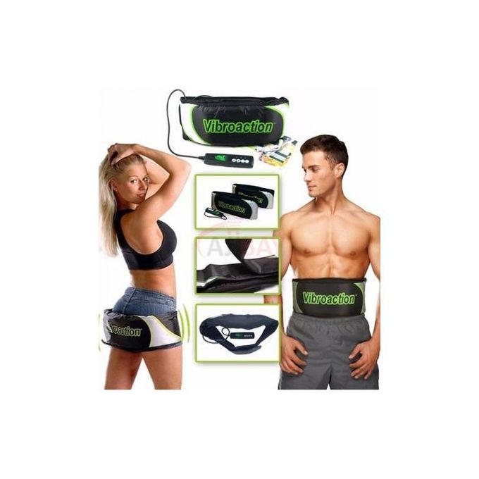 Vibroaction Ceinture vibrante a action oscillante de massage et chaleur pour amincir certaines parties du corps
