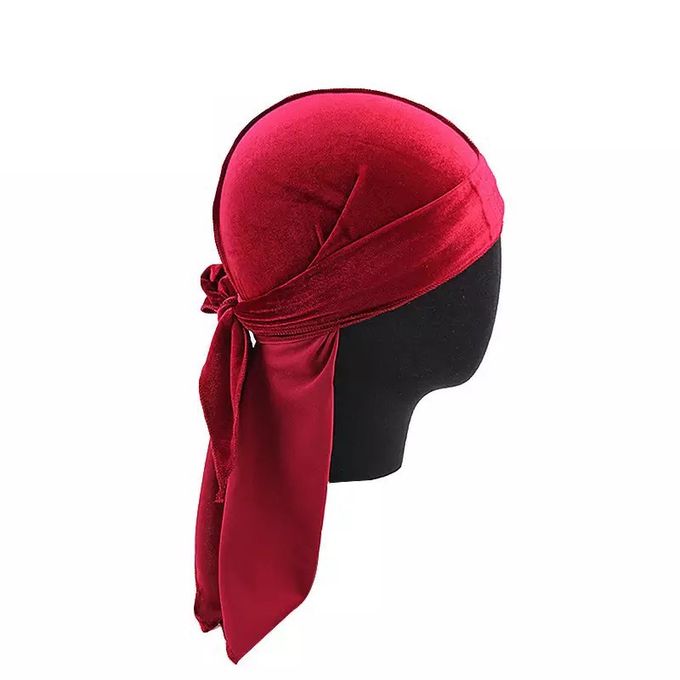 Gathering LUXURY VELVET DURAG - FOULARD BANDANA US - BORDEAU - DAIM AND  WAVES 360 à prix pas cher | Jumia Maroc