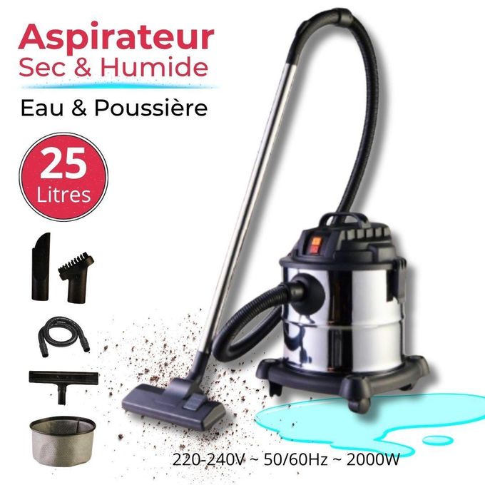 Aspirateur Eau et Poussière 2000W 25L