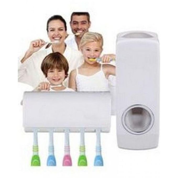 As Seen On TV - Distributeur Dentifrice automatique Dentifrice + Porte  brosse à dent collé mur - Achat en ligne sur Lcd Maroc