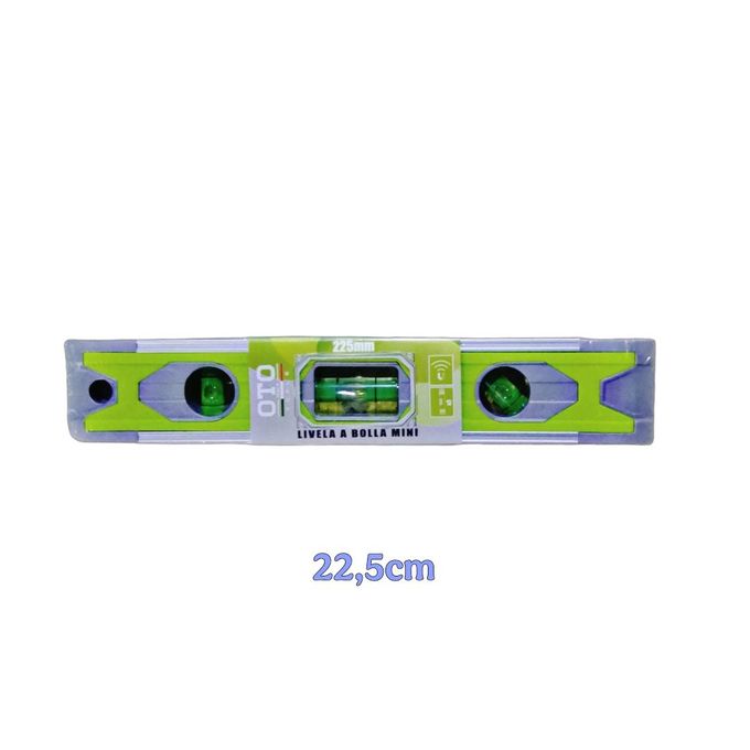 Mini Niveau à Bulle Magnétique Portable UMEI - Règle De Précision Aluminium 85x45x15mm Vert Argent