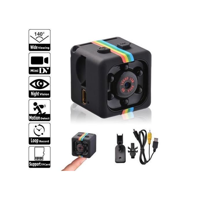 Mini Camera SQ11 Mini caméra 1080P détection mouvement HD avec vision nocturne..