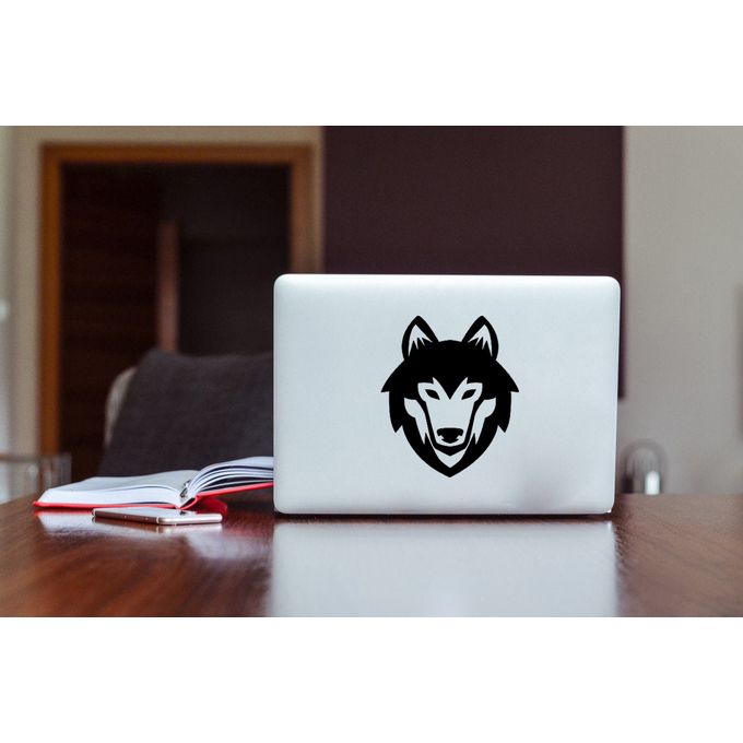 Stickers Sticker Wolf head stickers ordinateur portable autocollant  Blanc-SL048 à prix pas cher