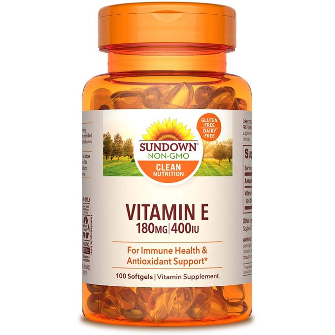 klei helling Toestemming Sundown Naturals Vitamine E 400 UI 100 gélules à prix pas cher | Jumia Maroc
