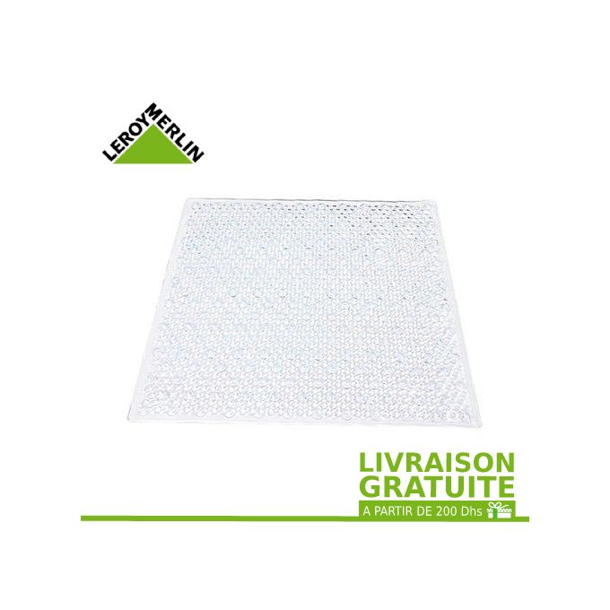 Leroy Merlin Tapis Antiderapant Transparent Pour Douche 54x54 Cm