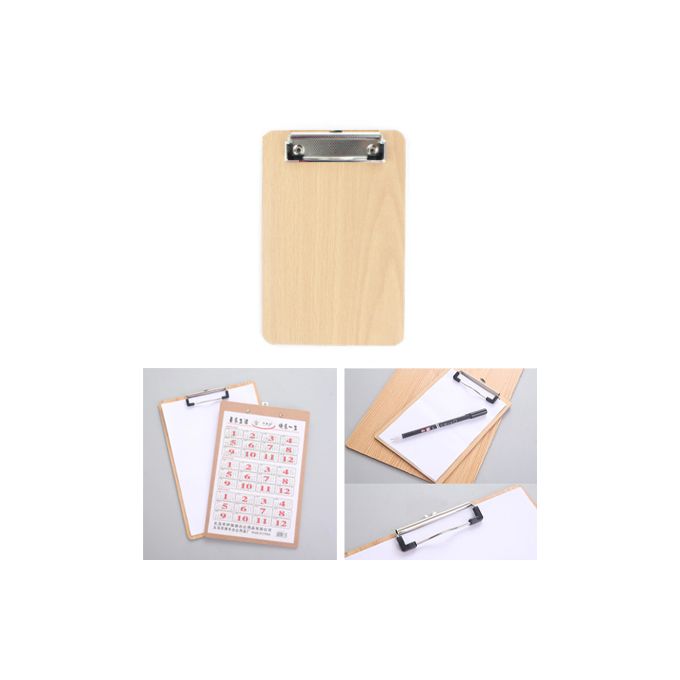 Bloc-notes en Bois, presse-papiers, classeur, porte-documents, rangement de  bureau, fournitures de papeterie scolaire et de bureau